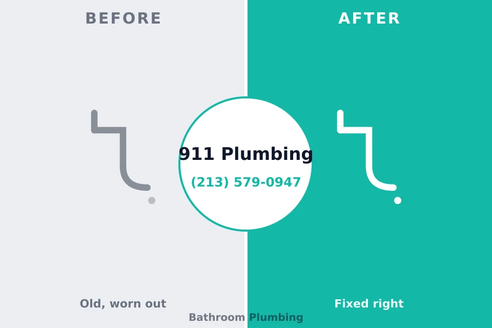 Before and after: plumbing company East Tawas, MI
